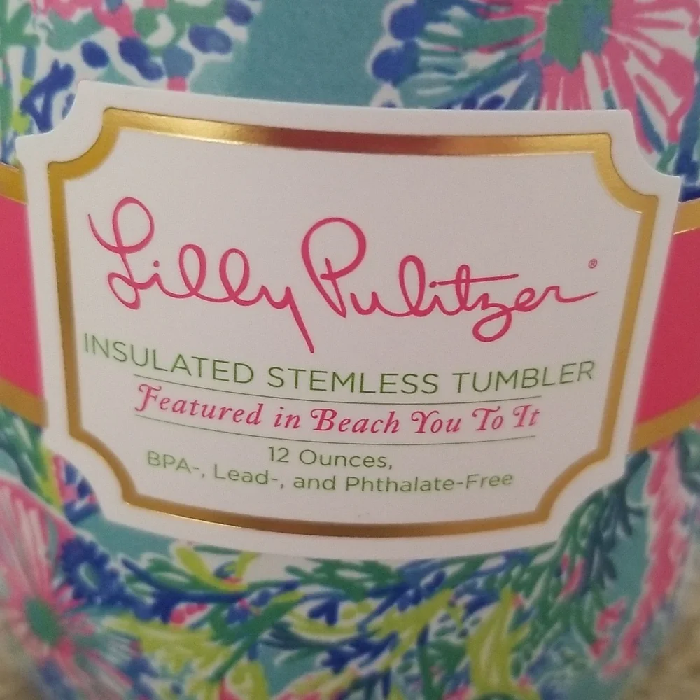 Lilly Pulitzer "Beach You to It" 12 oz Tumbler New in Box - Picture 5 of 6